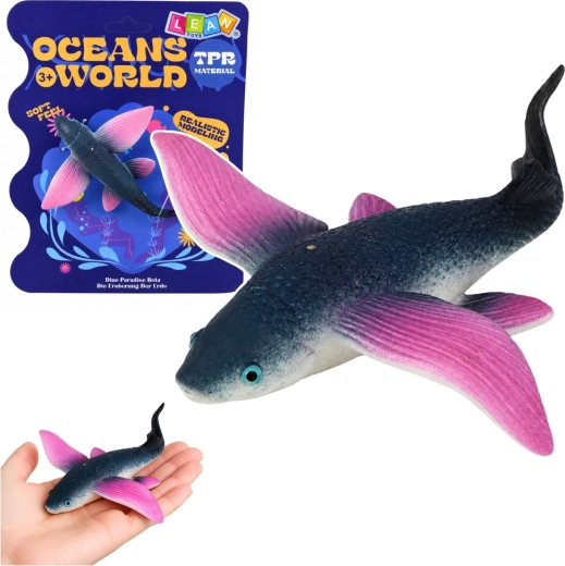 Oceans World figura de goma de pez volador 12,5 cm