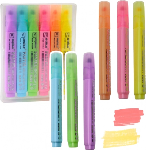 Juego de resaltadores pastel 6 uds.