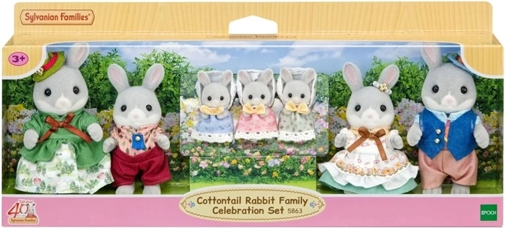 Familia de conejos multigeneracional Sylvanian Families