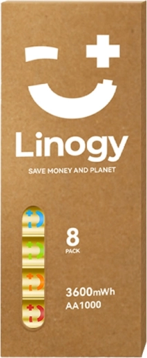 Set de baterías recargables AA LINOGY Li‑ion Pro (8 uds.)