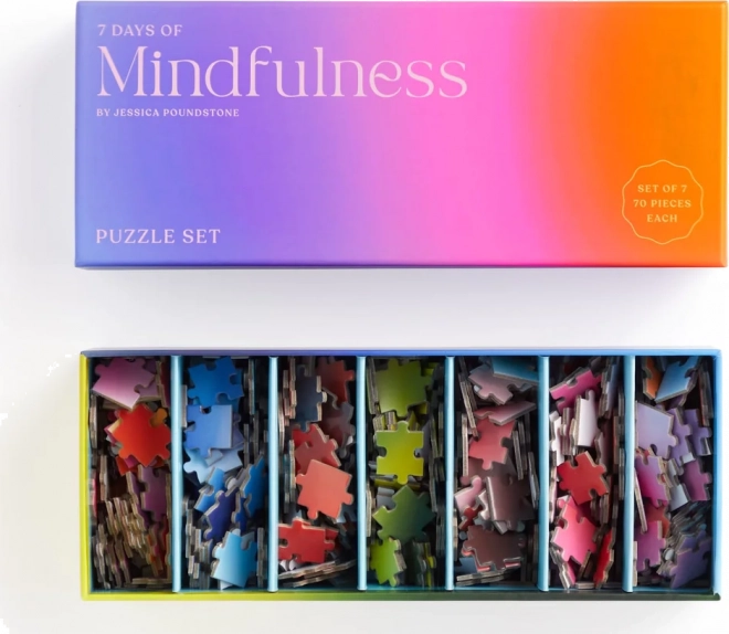Puzzle Jessica Poundstone – 7 días de mindfulness (7 × 70 piezas) de GALISON