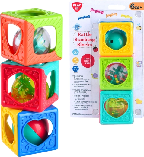 PlayGo bloques de construcción con sonajero