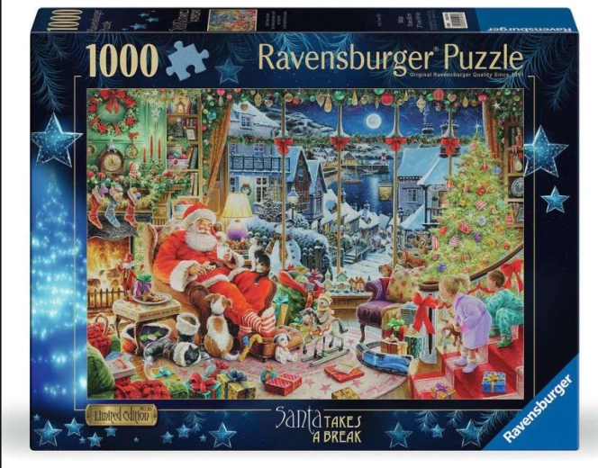 Puzzle Ravensburger edición limitada n.º 30: Santa tiene una pausa 1000 piezas