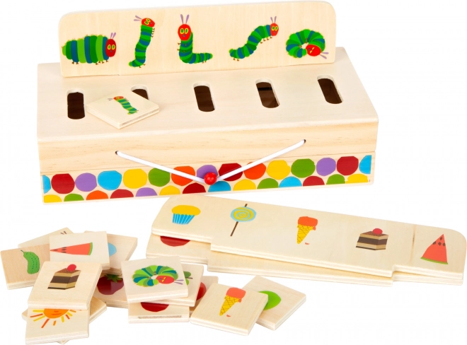 Caja de clasificación de madera Caterpillar – juguete didáctico