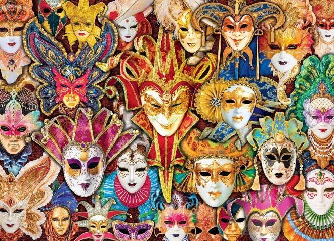 Puzzle EUROGRAPHICS máscaras venecianas, 1000 piezas