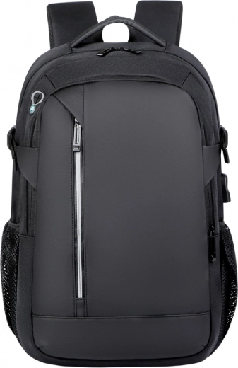 Mochila urbana con USB, compartimento para portátil y elementos reflectantes, 16 l, 45 cm