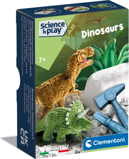 Clementoni Science & Play mini set de dinosaurios