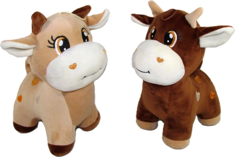 Vaca de peluche 19 cm