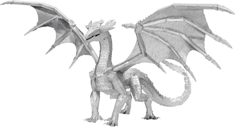 Modelo 3D metálico de dragón METAL EARTH Premium Series