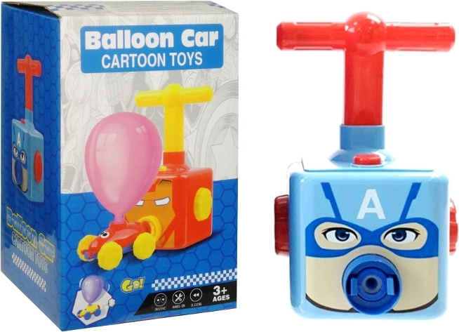 Bomba de mano para globos con coche de carreras