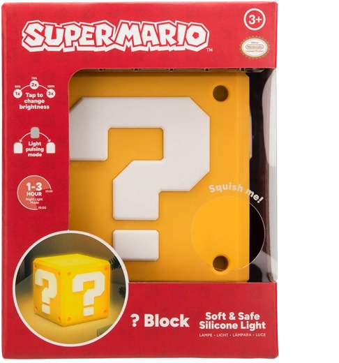 Luz Super Mario SquishyGlo – bloque Question