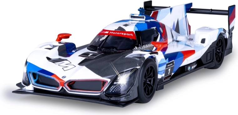 Modelo metálico de coche de carreras BMW M Hybrid V8 1:24 azul
