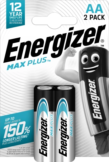 Pilas alcalinas AA ENERGIZER Max Plus 2 uds