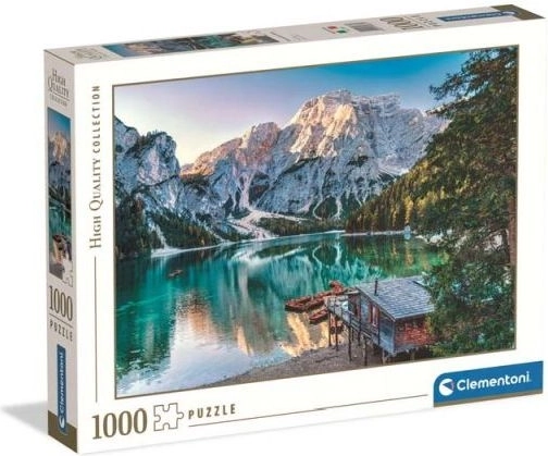 Puzzle Clementoni Lago Esmeralda de Braies, 1000 piezas