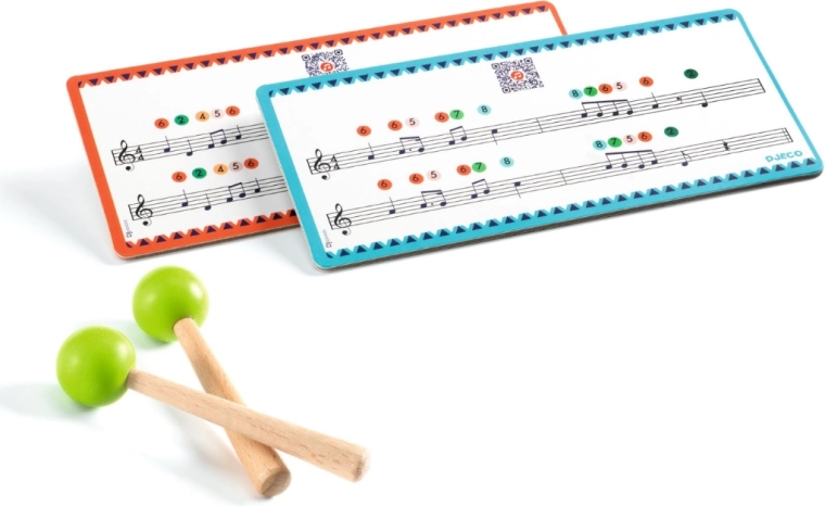Tarjetas con notas para melodías sencillas