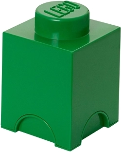 Caja de almacenamiento LEGO 1 – verde oscuro