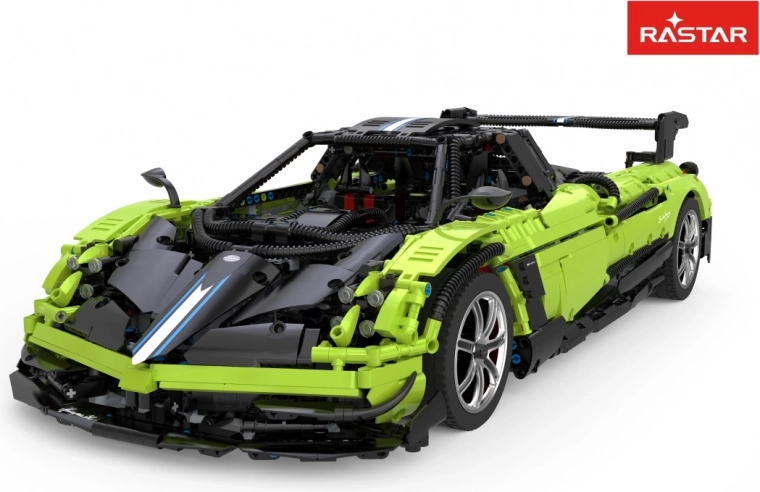 Kit de construcción del coche deportivo PAGANI Huayra BC 1:8 verde Rastar