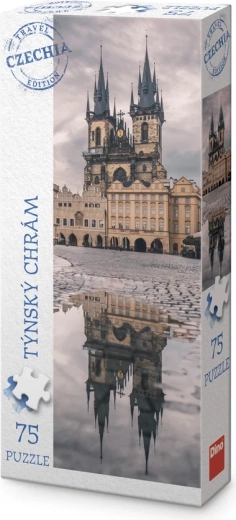 Puzzle panorámico Dino Edición turística Chequia – Iglesia de Týn (75 piezas)