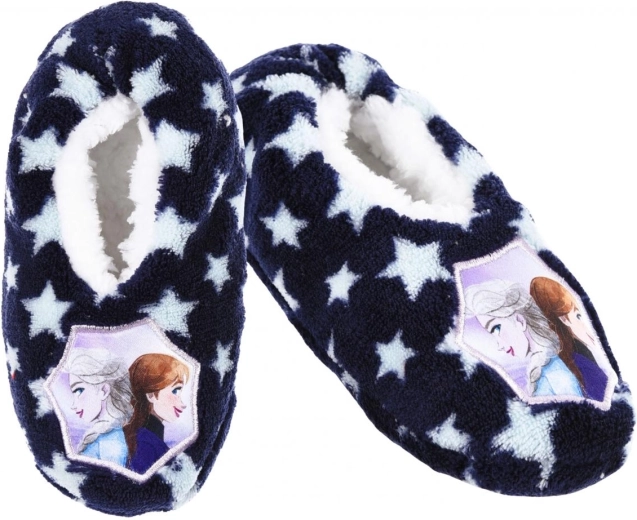 Zapatillas de casa infantiles Disney Frozen azul marino