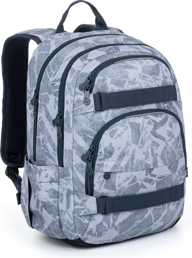 Mochila estudiantil Topgal Viki mármol gris