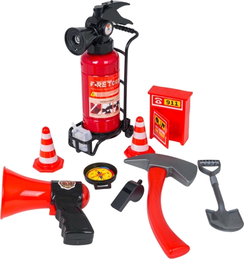 Accesorios abundantes para la acción de bomberos