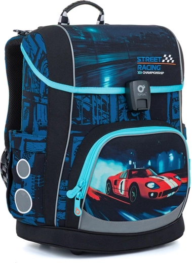 Ligero maletín escolar Topgal Aira street racing