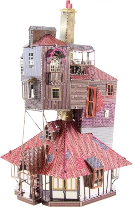 Puzzle metálico 3D METAL EARTH Harry Potter: La Madriguera (The Burrow) – modelo a color