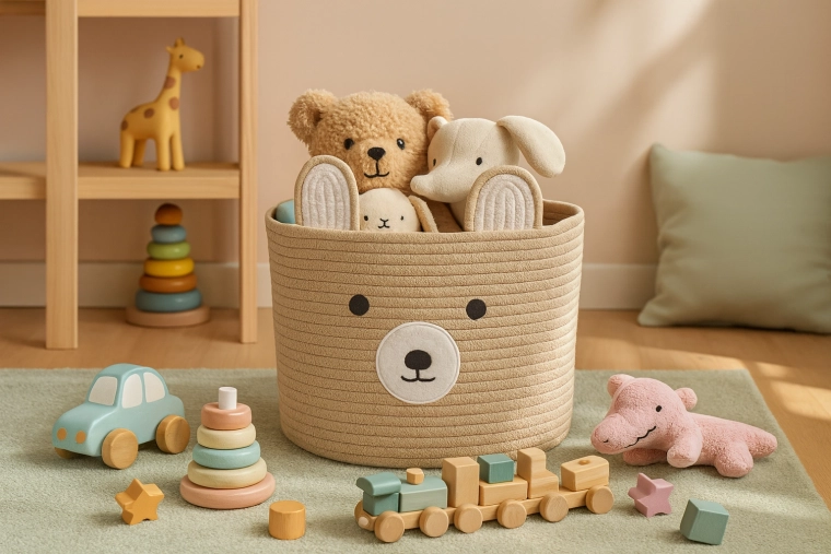 Organización práctica de juguetes y accesorios