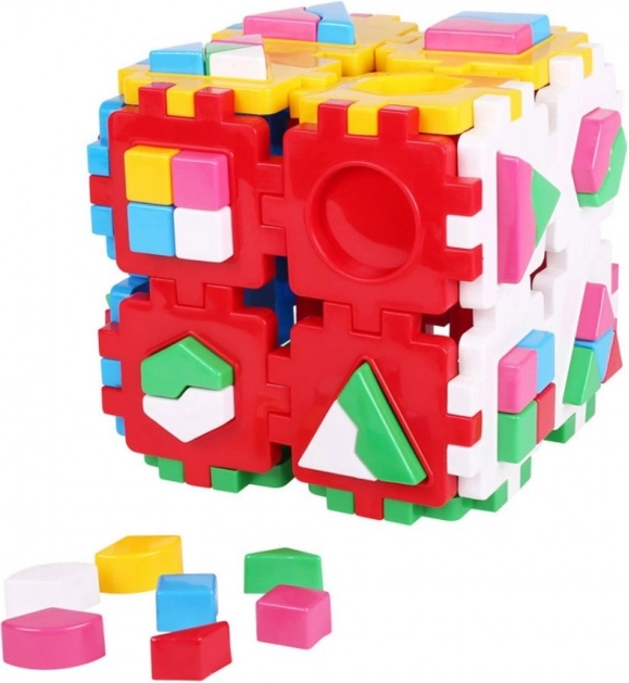 Cubo educativo inteligente – clasificador de formas para niños 3+