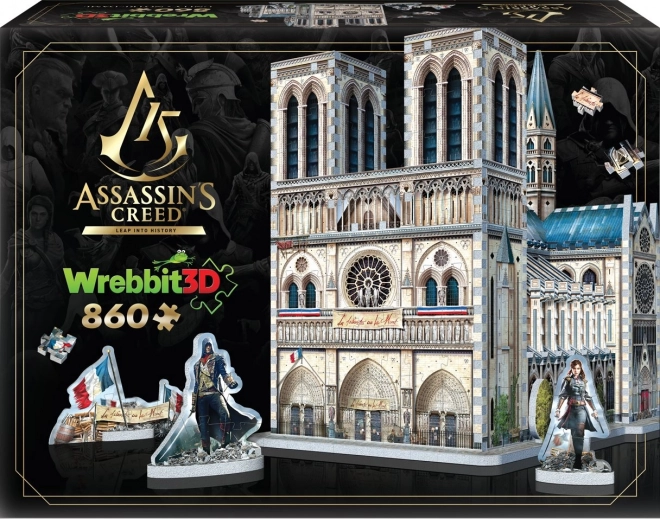 Puzzle 3D Assassin's Creed Unity: Catedral de Notre-Dame 860 piezas