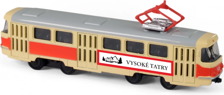 Tranvía retro metálico T3 16 cm Altos Tatras