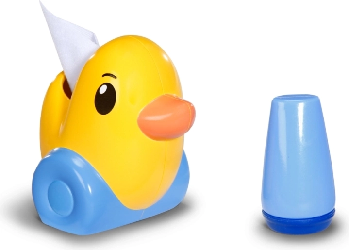 Patito con portatoallitas