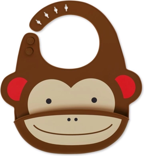 Skip Hop Zoo babero de silicona mono 6m+