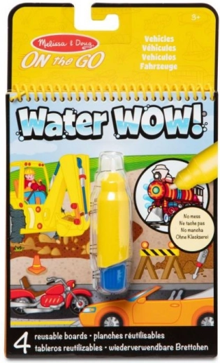 Láminas para colorear con agua Water Wow Vehículos – Melissa & Doug