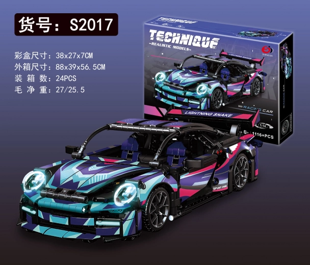 Kit de construcción de coche deportivo de 1116 piezas
