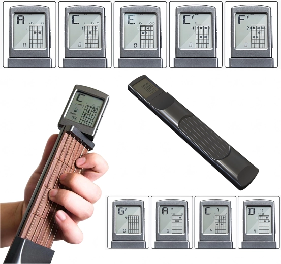 Pantalla LCD con acordes y modos de entrenamiento