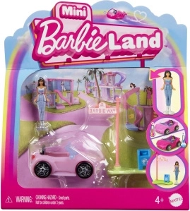 Mattel mini Barbie Land descapotable con mini muñeca