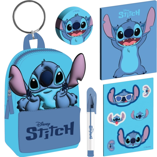 Llavero Disney Lilo y Stitch con mini mochila de Stitch