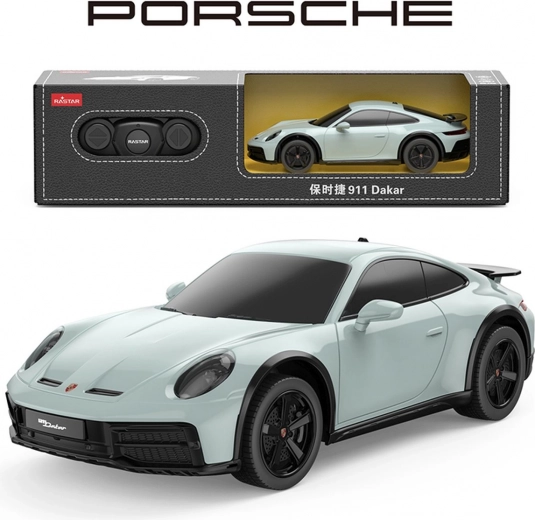 Coche RC 1:24 PORSCHE 911 Dakar menta Rastar