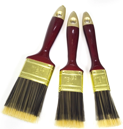 Juego de brochas planas para pintar, 3 uds (25, 38, 51 mm)