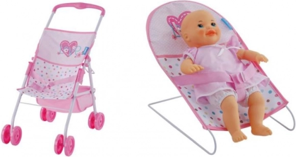 Set de Juguetes para Muñecas Corazones 3 en 1