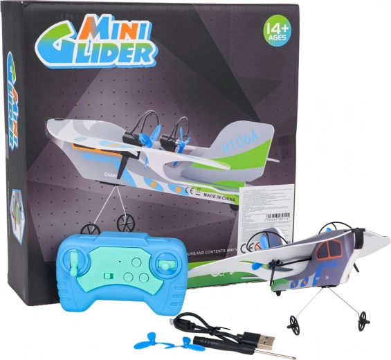 Avión RC de combate con giroscopio e iluminación LED