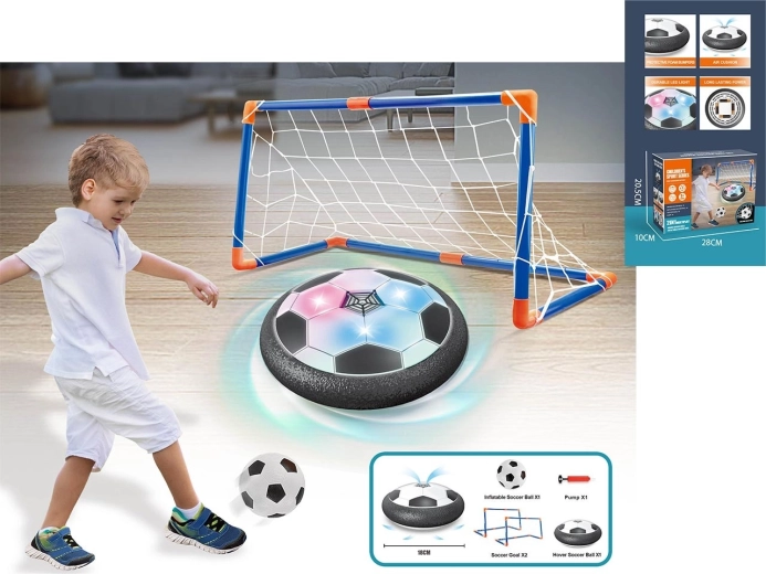 Balón de fútbol levitante con porterías Hover Soccer con iluminación LED