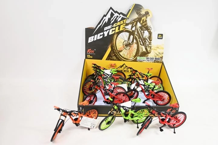 Bicicleta de descenso – modelo metálico de 19 cm (triciclo)