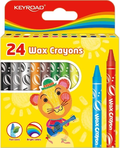 Pasteles de cera Keyroad 24 colores, 8 mm