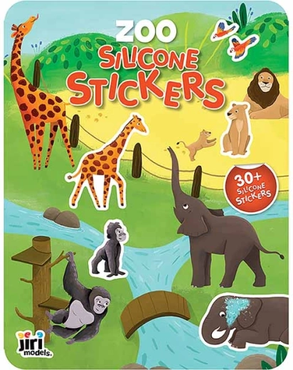 Juego con pegatinas de silicona Zoo