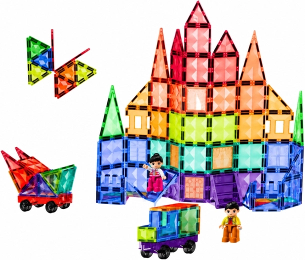 Construcción de vehículos y juego con figuritas