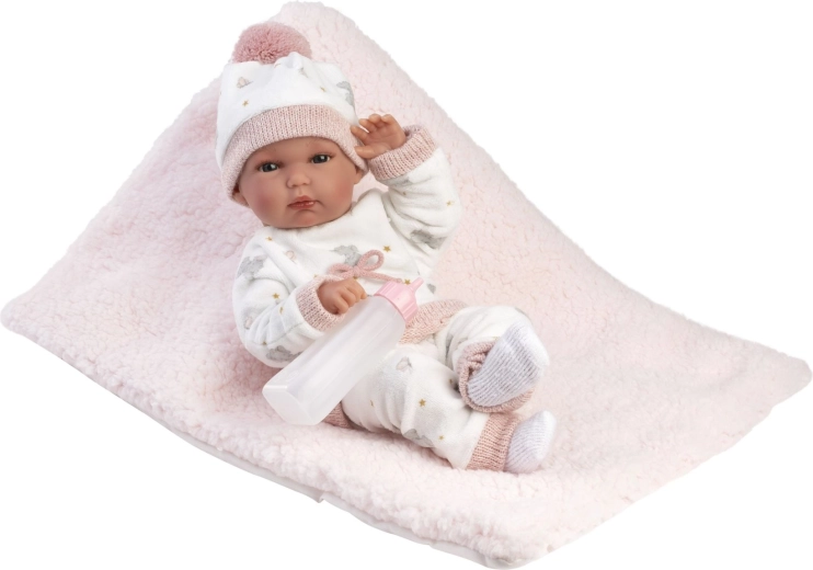 Llorens New born niña recién nacida – muñeca bebé realista 35 cm