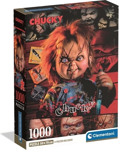Puzzle Clementoni Horror Collection Chucky 1000 piezas compact