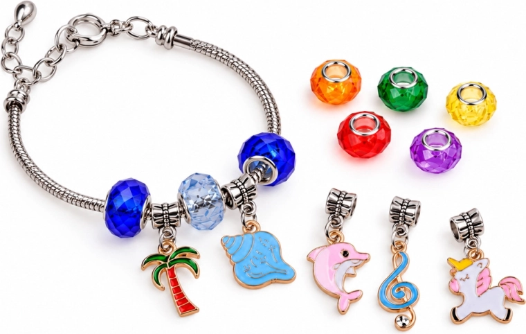 Colgantes y pulsera con cierre